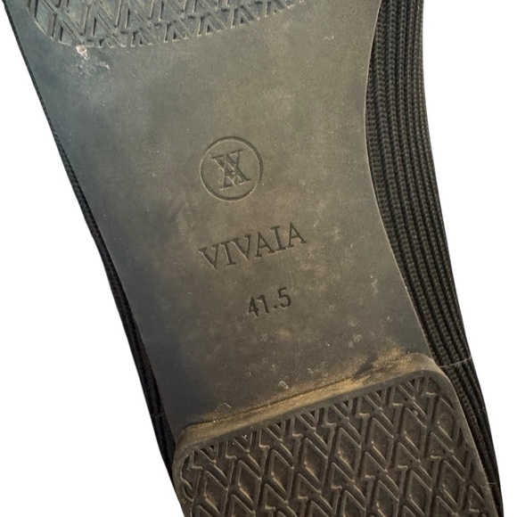 VIVAIA Margot 2.0 Square-Toe V-Cut Flats, Black, Size 41.5/10 - Picture 8 of 9